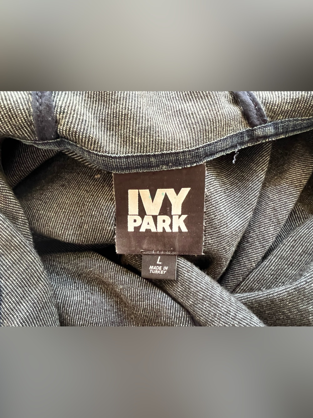 Ivy Park blue long sleeve pants hoodie jumpsuit onesie size L - Picture 4 of 8